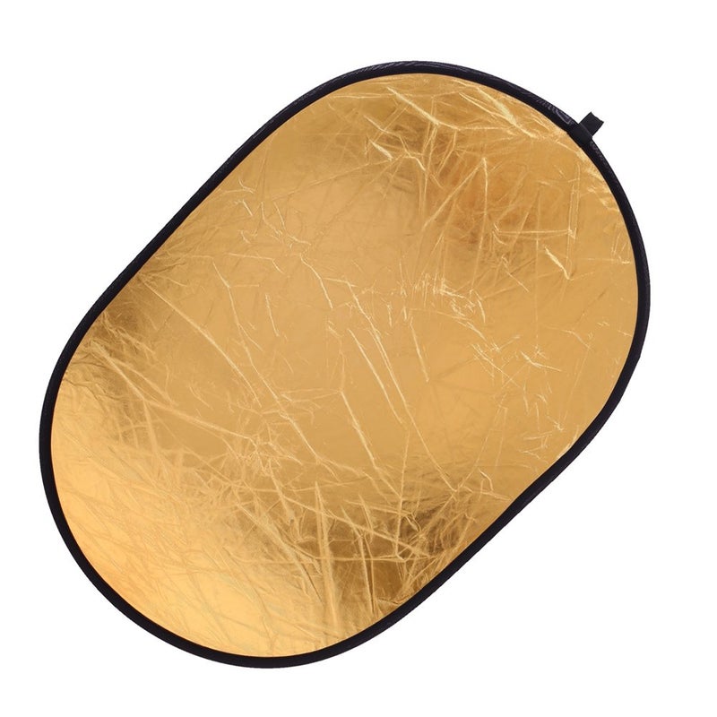 TRUMAGINE Collapsible 5-in-1 Oval Reflector Diffusers for Photography 23"x35"/60x90cm Multi-Disc Reflectors with Carrying Case for Photo Studio Shooting- Translucent, Gold, Silver, Black and White - Image 3